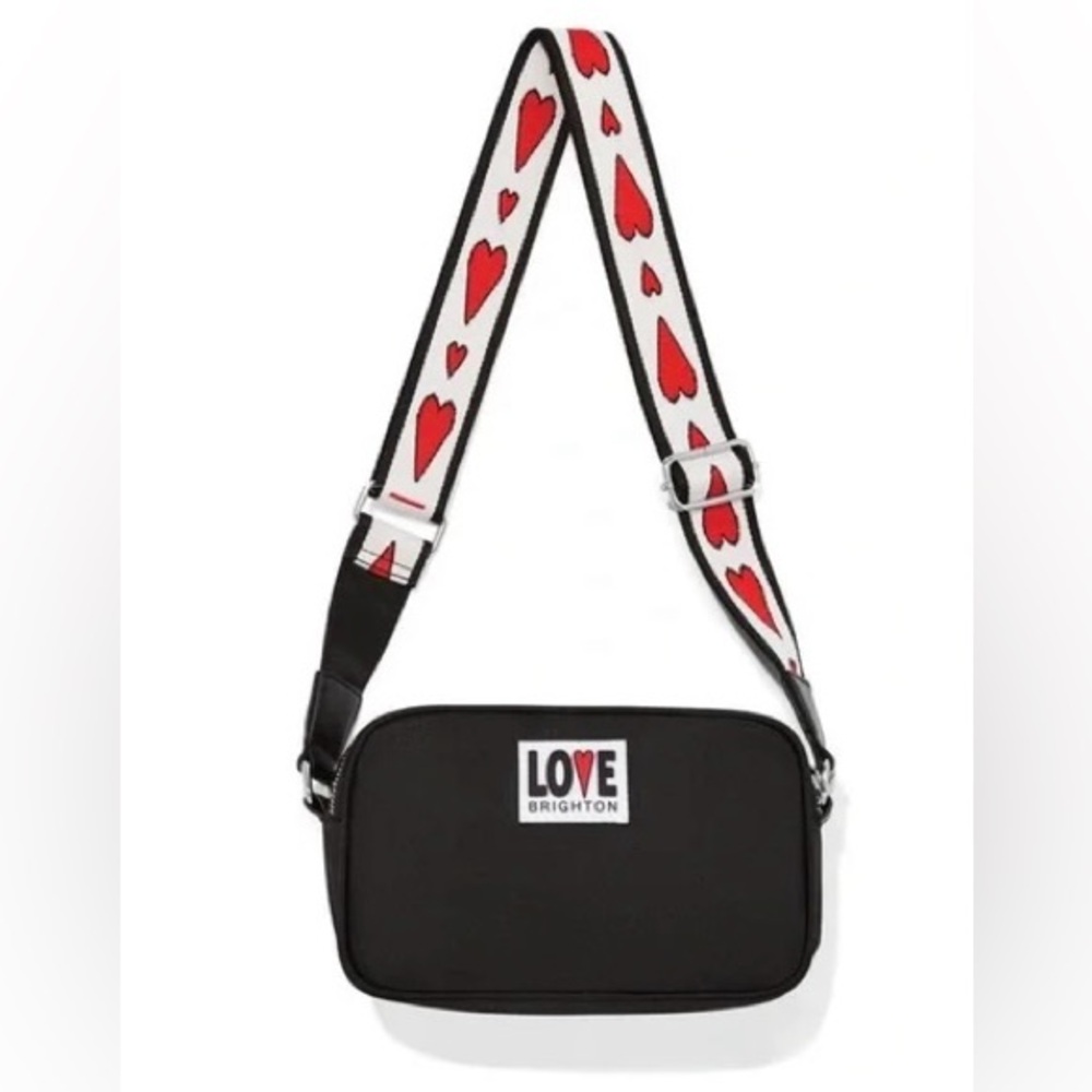 NWT BRIGHTON LOVE ESSENTIALS CAMERA CROSSBODY BAG DOUBLE ZIP COMPARTMENT 8.5 X 5 - Picture 3 of 8